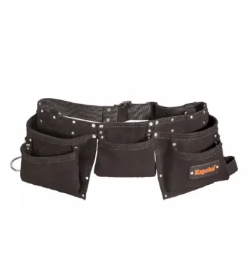 Kapriol tool belt, 8 pockets, leather