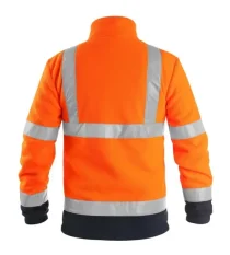 Reflexná fleecová bunda CXS PRESTON, oranžová