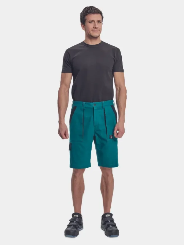 Arbeits-Shorts Cerva Max Neo, 100% Baumwolle, petrol