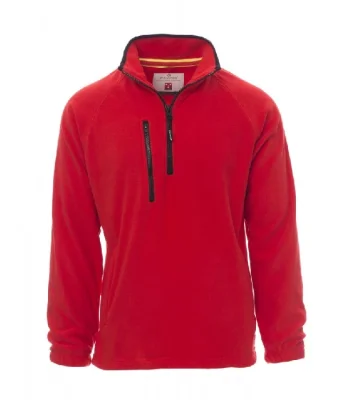 Men's sweatshirt with half zip Payper Dolomiti+, red