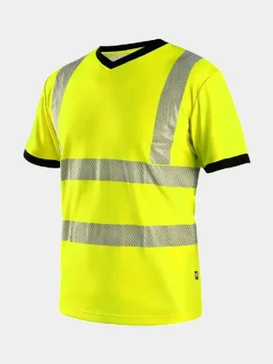 Reflexní triko s krátkým rukávem CXS RIPON, žluté