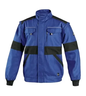 Work jacket 2v1 CXS Luxy Eda, 100% cotton, blue-black