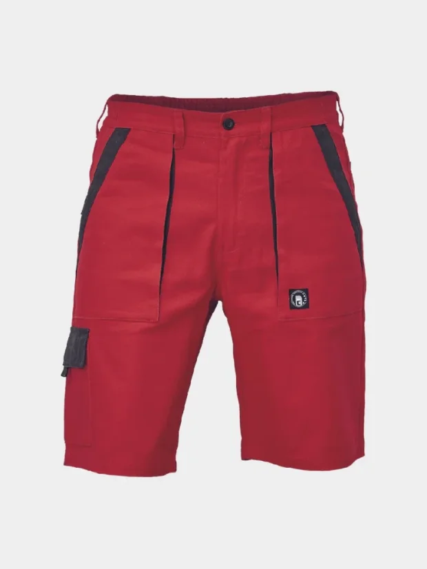 Arbeits-Shorts Cerva Max Neo, 100% Baumwolle, rot