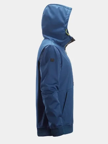 Windblocker stretch half-zip hoodie Snickers FlexiWork 8400, blue