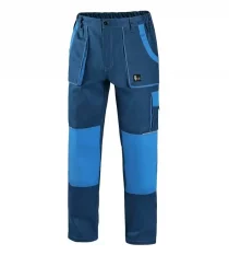 Montérky do pása CXS Luxy Josef, 100% bavlna, modro-modré