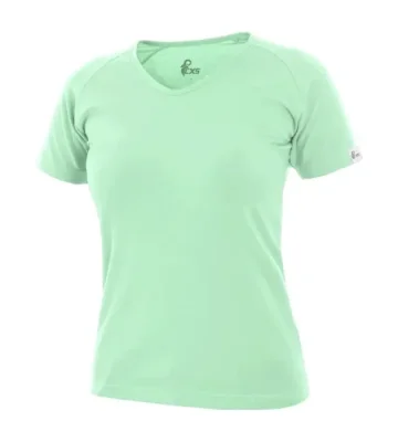 Women's V-neck T-shirt, CXS ELLA, mint