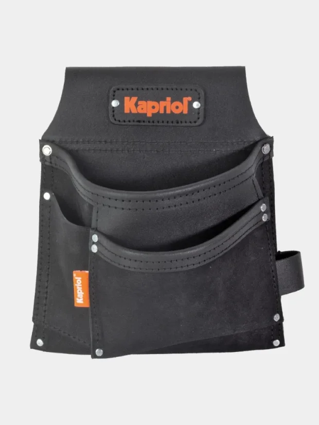 Additional pockets for belt, Kapriol, 3 pockets, leather