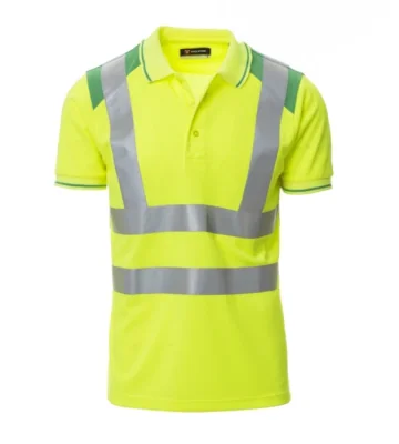 Reflective polo shirt Payper Guard+, yellow-green