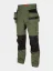 Stretch trousers with holster and knee pockets Erebos, green