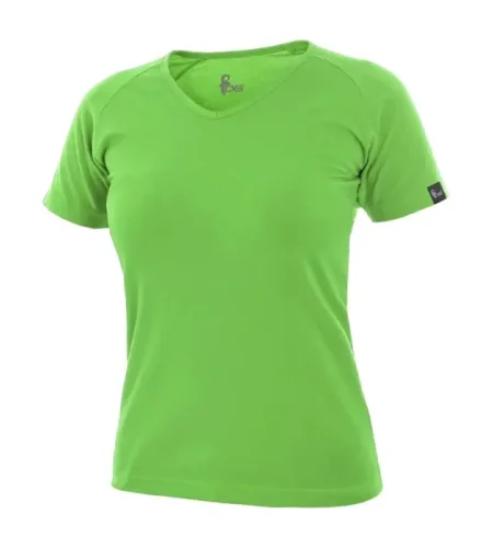 Women's V-neck T-shirt, CXS ELLA, green