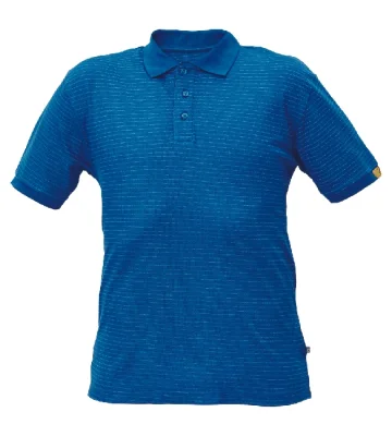 ESD polo shirt Cerva NOYO, short sleeve, royal