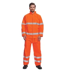 Light reflective work jacket Cerva GORDON, orange