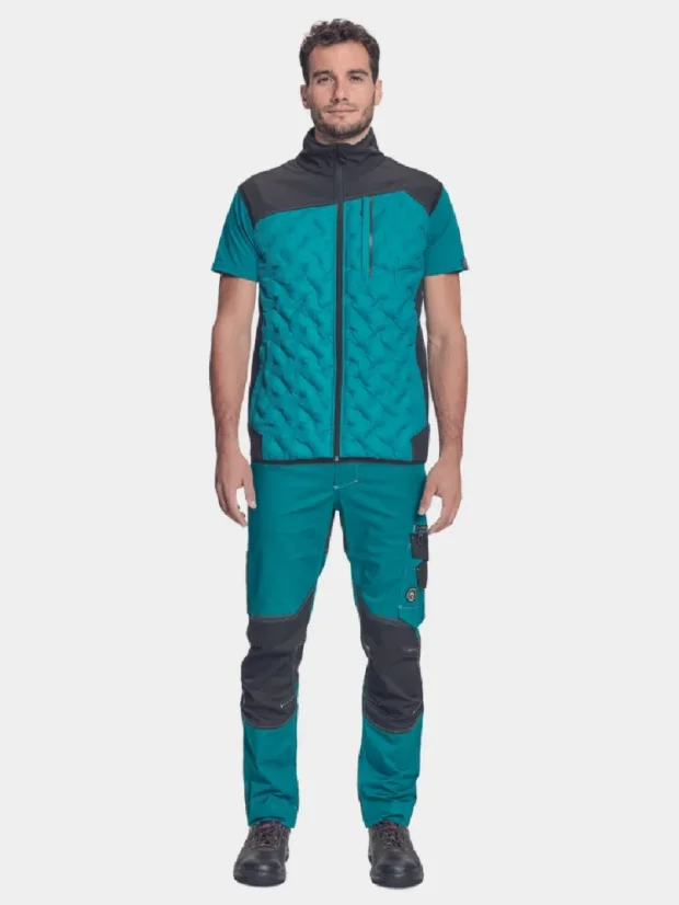 All-season softshell vest Cerva Neurum, petrol