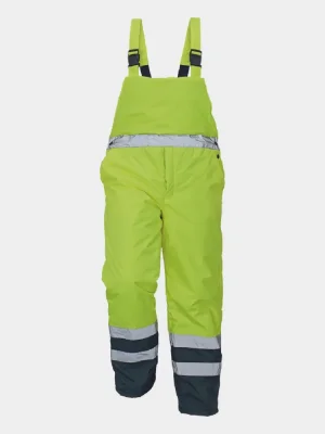 Reflective Bib & Braces Cerva PADSTOW, yellow