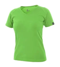 Dámske tričko s výstrihom do V, CXS ELLA, zelené
