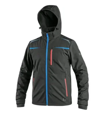 Softshell jacket CXS NORFOLK, black-blue