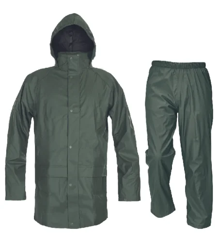 Rain suit Cerva SIRET PU, green