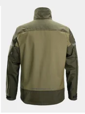 Softshellová pracovná bunda Snickers AllroundWork 1216, khaki