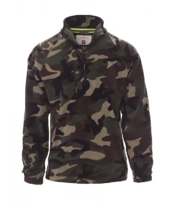 Men's sweatshirt with half zip Payper Dolomiti+, camo