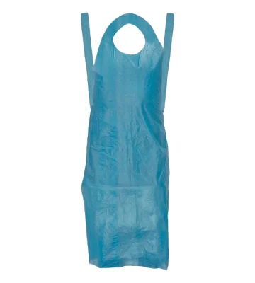 Disposable protective apron Cerva VYARA, blue, 100 pcs/pack