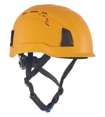 Pracovná prilba Alpinworker Pro Climb, otočné koliesko, krátky šilt, ventil., žltá