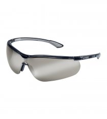 Pracovné okuliare Uvex Sportstyle, zrkadlové, čierne