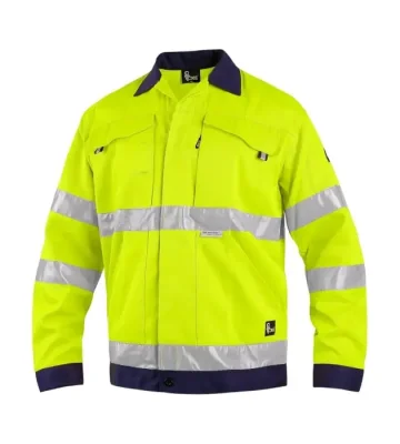 Reflective work jacket CXS Norwich, yellow