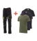 Payper Technik Next 400 set of trousers + 3 pcs of T-shirts, black