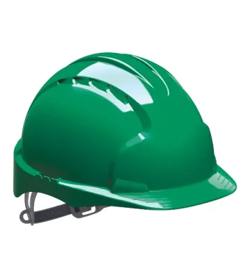 Work helmet JSP EVO 2, sliding strap, non-ventilated, green