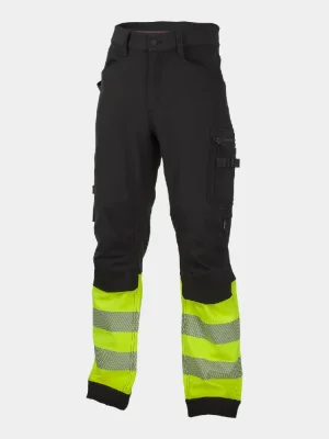Softshell-Reflex-Arbeitshose Bennon Reflectos, schwarz