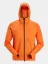 Full-zip midlayer hoodie Snickers FlexiWork Active Comfort 8405, orange