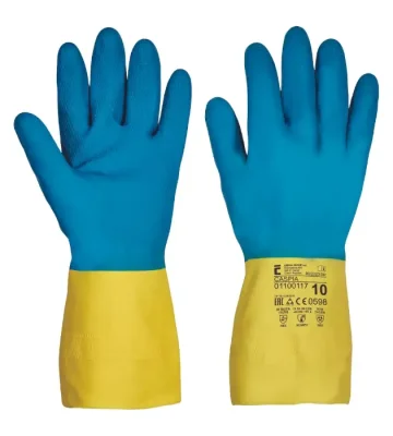 Chemical gloves Cerva CASPIA, latex, neoprene