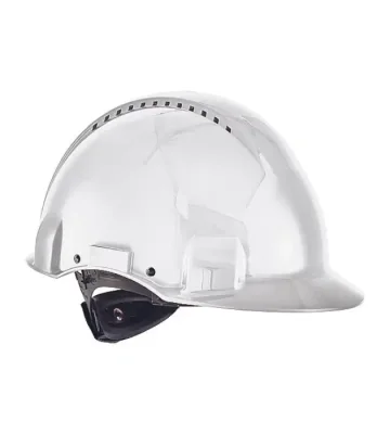 Safety helmet 3M G3000, wheel ratchet, short brim, white