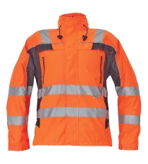 Ľahká reflexná pracovná bunda Cerva TICINO, oranžová