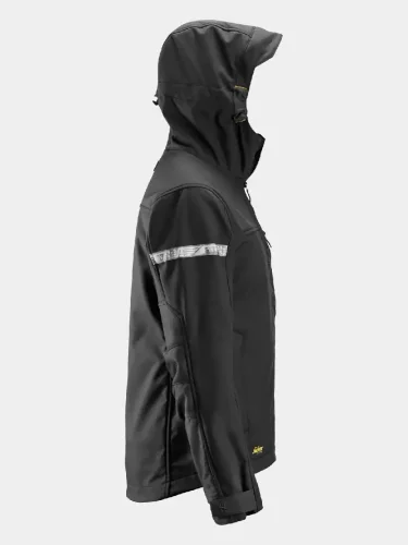 Softshell Jacket with Hood Snickers AllroundWork 1229, black