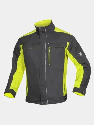Arbeitsbluse Ardon Neon, schwarz-gelb