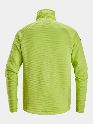 Full-zip midlayer Snickers FlexiWork Active Comfort 8404, lime