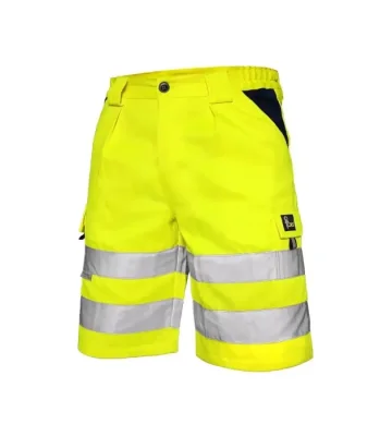 Reflective work shorts CXS Norwich, yellow