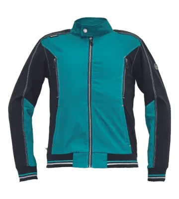 Zip-up work jacket Cerva Neurum, petrol