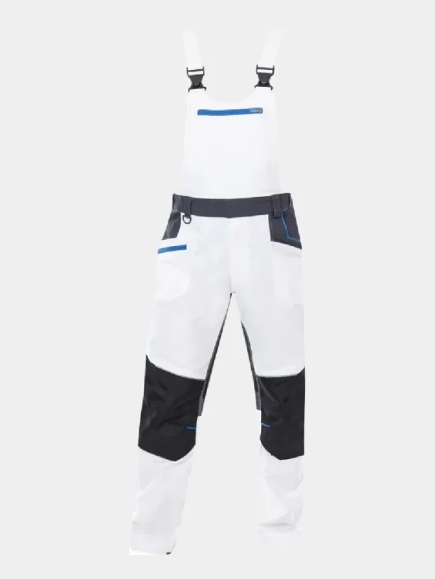 Ardon 4Xstretch®, bib overalls, white