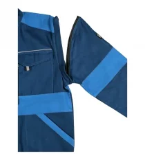 Montérková blúza 2v1 CXS Luxy Eda, 100% bavlna, modro-modrá