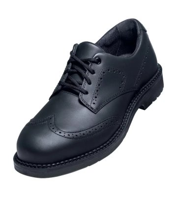 Full-leather safety shoes Uvex 1 Business, S3 SRC, black, pattern