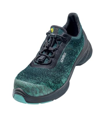 Safety low shoes Uvex 1 G2 Planet, S1P SRC, black-turquoise