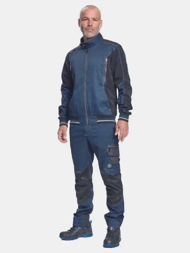 Montérková bunda na zips Cerva Neurum, navy