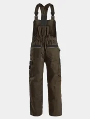 Bib work trousers CXS Orion Krystof, brown