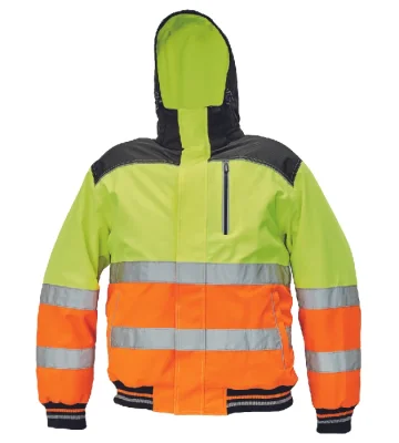 Hi-vis pilot jacket Cerva Knoxfield, orange-yellow