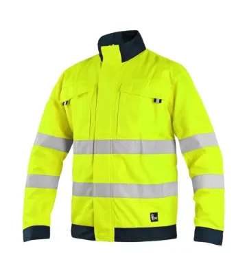 Reflective work jacket CXS Halifax, with mesh, yellow