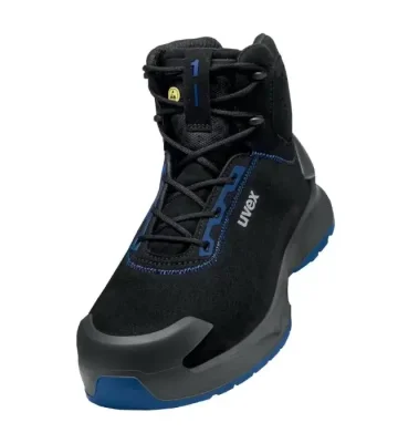 Safety ankle shoes Uvex 1 X-Craft, S2 SRC, black-blue