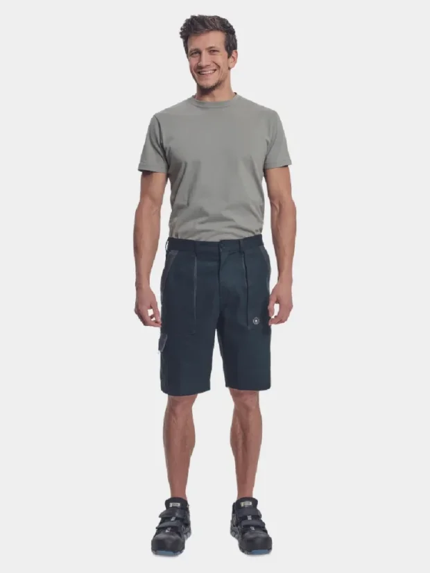 Arbeits-Shorts Cerva Max Neo, 100% Baumwolle, schwarz