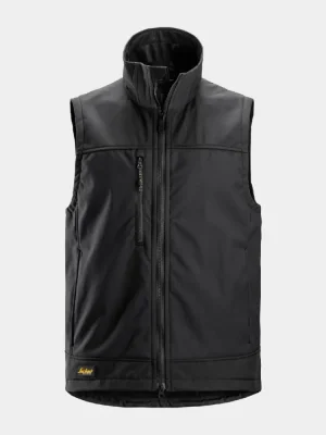 Softshellová vesta Snickers 4506 AllroundWork, čierna